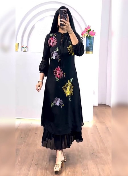 Barkha Premium Chanderi Cotton Embroidery Kurti With Bottom Bulk Orders In India